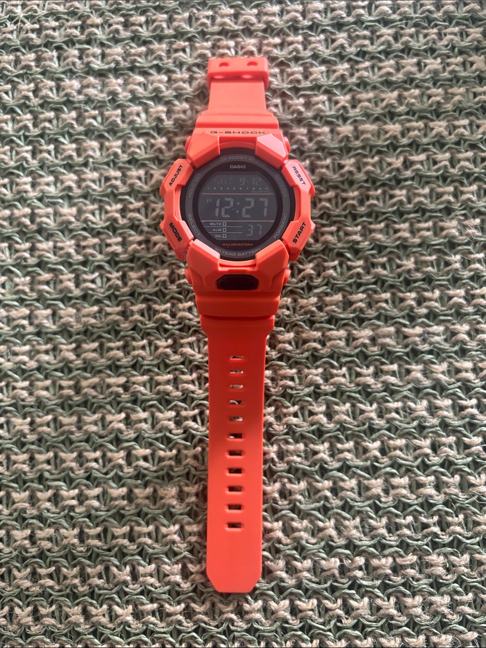 Casio Bright Orange Digital Sport Watch
